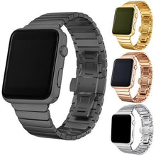 Load image into Gallery viewer, FOHUAS Luxury Stainless Steel link bracelet band for apple watch Series