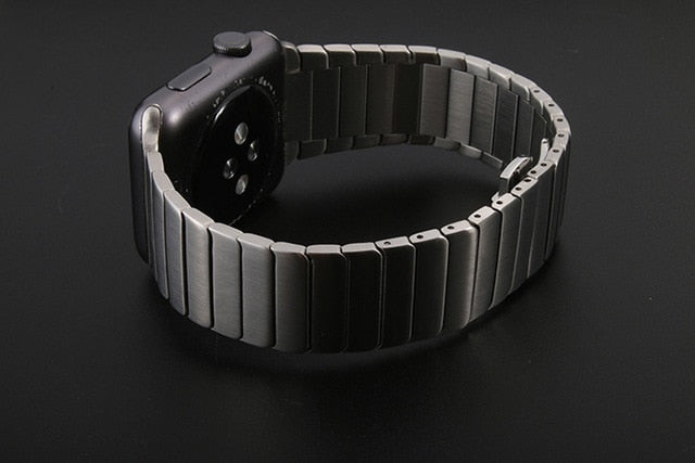 FOHUAS Luxury Stainless Steel link bracelet band for apple watch Series