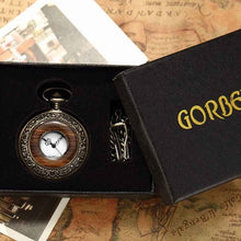 Load image into Gallery viewer, Box Package Solid Wood Mechanical Pocket Watch