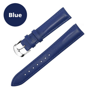 Leather Watchband Men Women Watch Band
