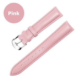 Leather Watchband Men Women Watch Band