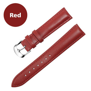 Leather Watchband Men Women Watch Band