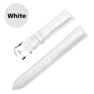 Leather Watchband Men Women Watch Band