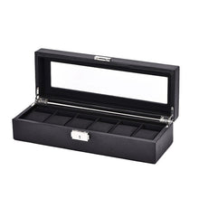 Load image into Gallery viewer, 2/6/10/12 Girds Leather/Carbon Fiber Watch Box
