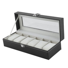Load image into Gallery viewer, 2/6/10/12 Girds Leather/Carbon Fiber Luxury Watch Box
