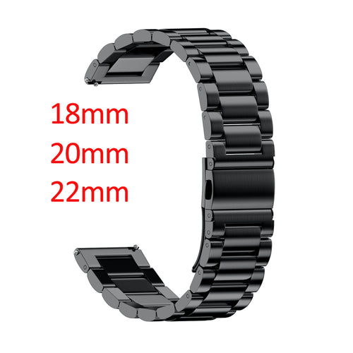 16mm 18mm 20mm 22mm 24mm Width Stainless Steel Band
