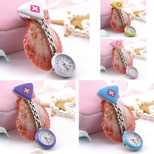 Load image into Gallery viewer, Nurse Doctor Pendant Pocket Clip Quartz Brooch Nurses Watch