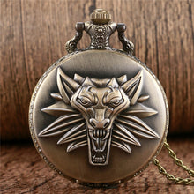 Load image into Gallery viewer, 2016 Antique Game of Thrones Strak Family Crest Winter is Coming Design Pocket Watch