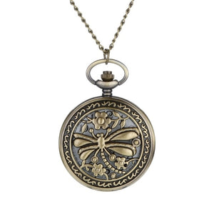 Nostalgic Classic Personalized Pattern Steampunk Vintage Quartz Roman Numerals Hollow Pocket Watch