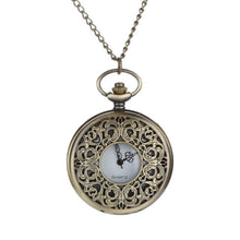 Load image into Gallery viewer, Nostalgic Classic Personalized Pattern Steampunk Vintage Quartz Roman Numerals Hollow Pocket Watch