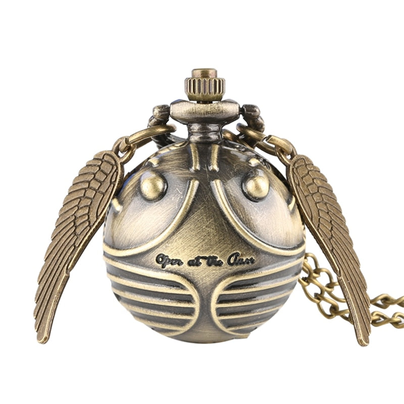 Retro Snitch Ball Shaped Harri Potter Quartz Pocket Watch