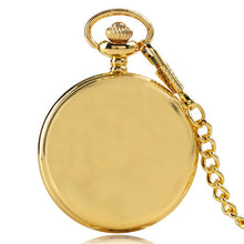 Load image into Gallery viewer, Smooth Black/Silver Case Quartz Pocket Watch