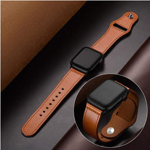 Load image into Gallery viewer, Genuine leather loop strap for apple watch band
