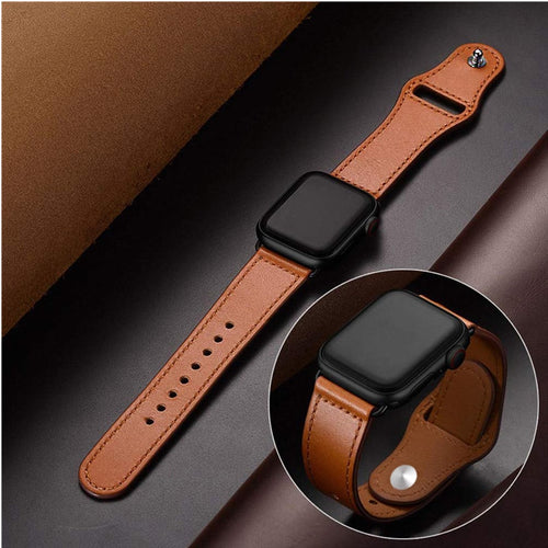 Genuine leather loop strap for apple watch band
