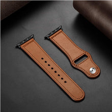 Load image into Gallery viewer, Genuine leather loop strap for apple watch band