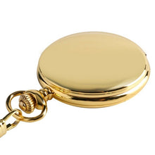 Load image into Gallery viewer, Retro Black Fashion Silver Smooth Steampunk Quartz Pocket Watch