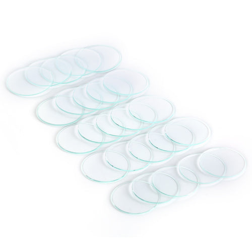 Watch Glass 5pcs Anti-scratch Transparent Round Crystal Glass